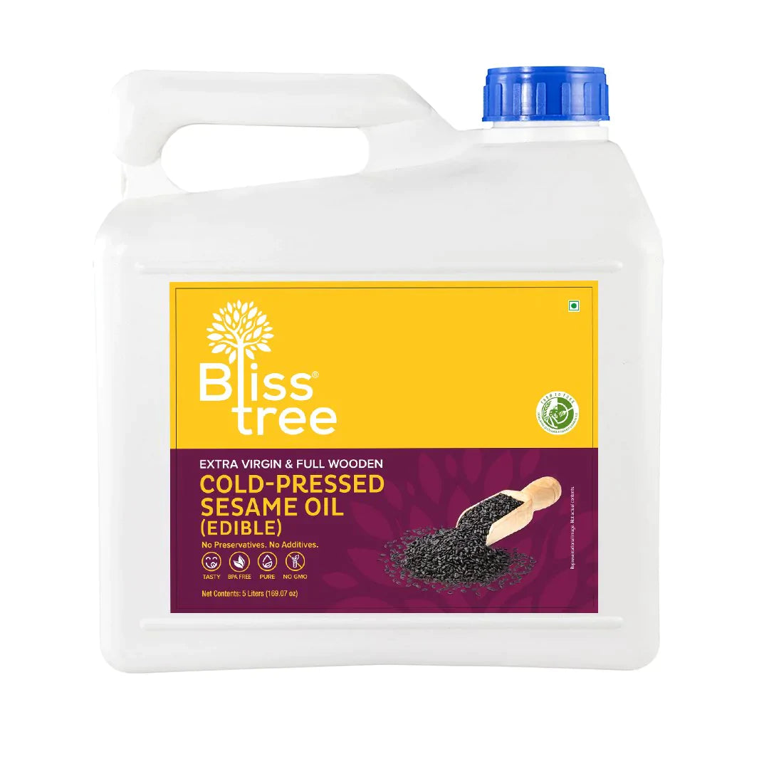 Blisstree Cold Pressed Sesame Oil - 5L (Extra Virgin)